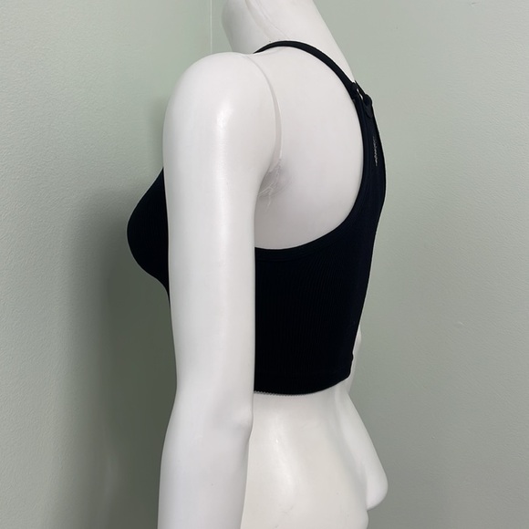 Free People Happiness Runs Long Crop Tank Black Size XS/S - Picture 8 of 10